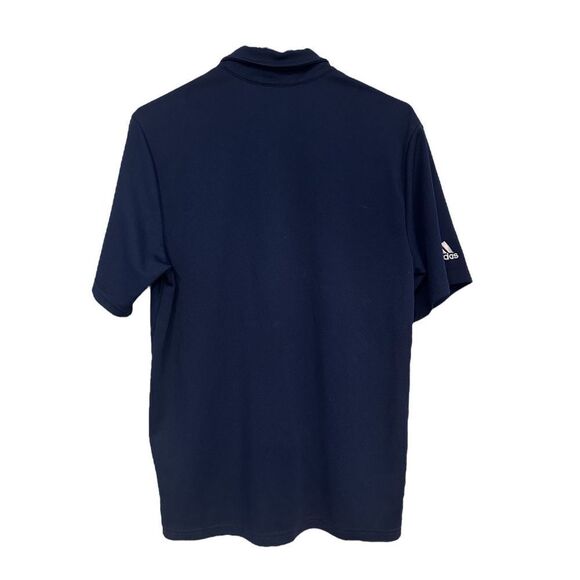 Adidas Men’s Navy Blue Climalite Short Sleeve Polo Shirt Size Medium - Picture 2 of 6